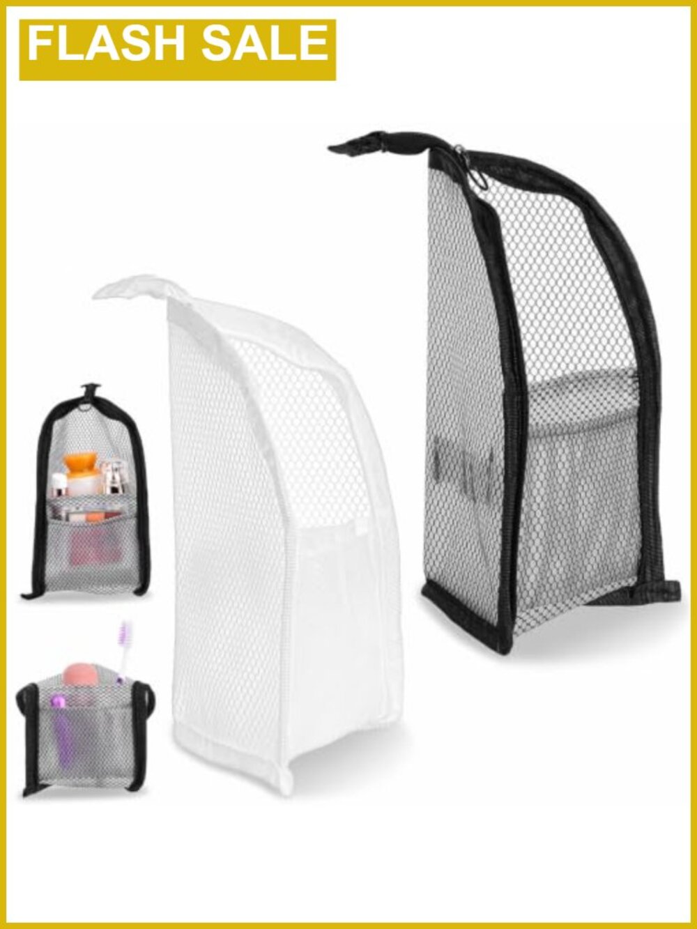 Standing Toiletry Bag 2 Pcs Upright Travel Makeup Bag EVA Water-Resistant
